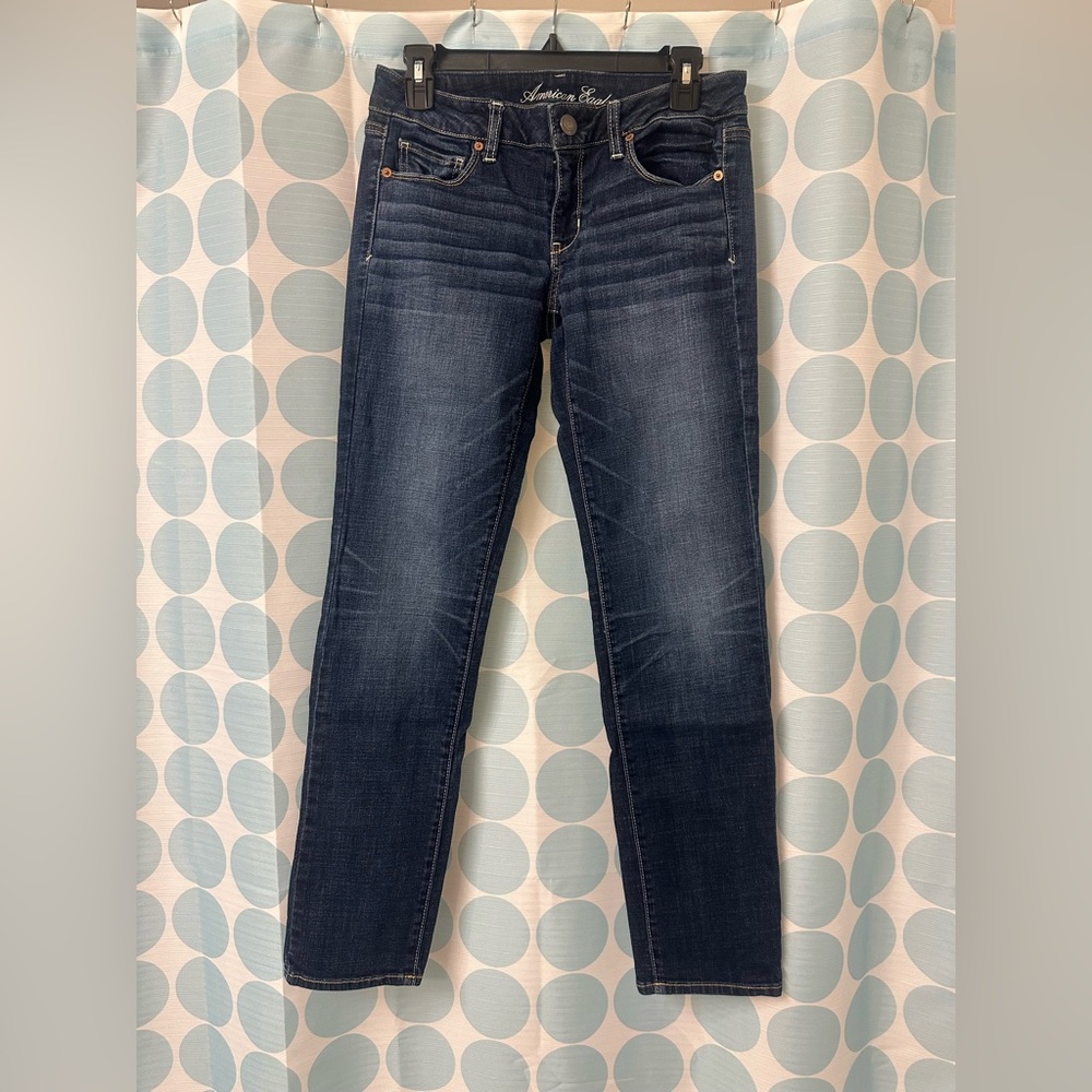 AE Ne(x)t Level Stretch Skinny, Blue, Size 8R
